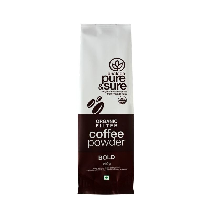 Phalada Pure and Sure | Organic Coffee Powder Bold 200GM