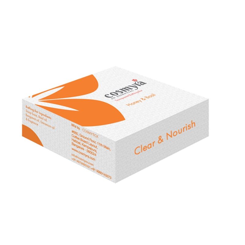 Alternative view of Cosmyra Honey & Basil Transparent Bathing Soap – Clear & Nourish 100g (pack of 4)