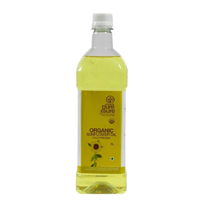 Phalada Pure and Sure | Organic Sunflower Oil-1ltr-arogyapoint.com
